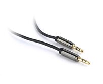 GEMBIRD CABLEXPERT Kabel přípojný jack 3,5mm M/M, PREMIUM QUALITY, pozlacený, 1,8m