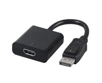 GEMBIRD Kabelová redukce Displayport na HDMI, M/F, černá