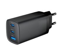 GEMBIRD, Nabíječka USB, 3x port, 65W, rychlé nabíjení, černá