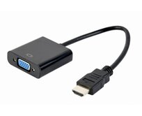 GEMBIRD kabelový adaptér HDMI na VGA M/F, černá