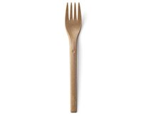 REFORK - Vidlička z přírodního materiálu, natural, 25ks