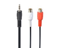 Gembird Stereo audio kabel s 3,5mm zástrčkou na 2x RCA zásuvky, 0,2 m