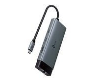 TP-Link UH6120C Hub USB typu C 6v1, HDMI 4K při 60 Hz, 100W Power Delivery, 1× USB-C, 2× USB-A, RJ-45