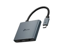 TP-Link UH3020C Hub USB typu C 3v1, 3x HDMI 4K při 60 Hz, 100W Power Delivery, 1× USB-A