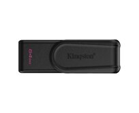 KINGSTON 64GB Portable USB 3.2 Gen 1 DataTraveler Exodia S (Black/Black)