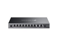 TP-Link ES210GMP Omada 10portový gigabitový Easy Managed switch s 8 porty PoE+