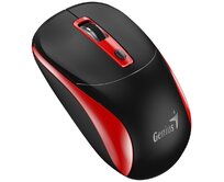 Genius NX-7123 Myš, bezdrátová, optická, 1200DPI, 4 tlačítka, Copilot, 2,4GHz, USB-A, 1× AA baterie, černo-červená