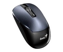 Genius NX-7125 Myš, bezdrátová, optická, 1200DPI, 4 tlačítka, Copilot, 2,4GHz, USB-A, 1× AA baterie, kovově šedá