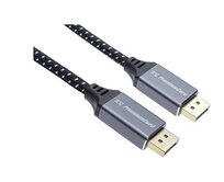 PremiumCord DisplayPort 1.4 přípojný kabel pro rozlišení 8K, kovové a zlacené konektory, 5m