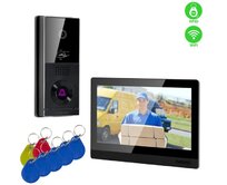 EVOLVEO DoorPhone AHD10, Sada domácího WiFi videotelefonu s ovládáním dveří a RFID, černý 10" monitor, 32GB