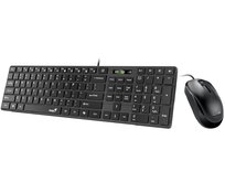 Genius SlimStar C126 Set klávesnice a myši, drátový, CZ+SK layout, USB, Copilot klávesa, černý