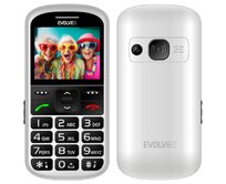 EVOLVEO EasyPhone XS, mobilní telefon pro seniory, bílý