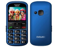 EVOLVEO EasyPhone XS, mobilní telefon pro seniory, modrý