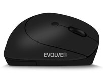 EVOLVEO LadyErgo, tichá vertikální ergonomická myš, 2.4GHz, černá