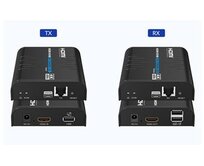 PremiumCord 4K@60Hz HDMI KVM extender s USB 2.0 na 120m přes LAN síť, over IP