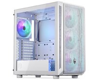 Endorfy Arx 700 ARGB Skříň, Middle tower, bez zdroje, ATX, 2× USB, 1× USB-C, 4× 140mm ARGB ventilátor, mesh panel, průhl. bok,bílá