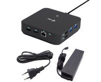 i-tec USB-C DP Dual HDMI Docking Station, Power Delivery 100W + i-tec Universal Charger 100W