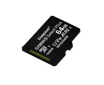 KINGSTON 64 microSDXC 100MB/s Read, UHS-I Speed Class, U1, V10, A1 (64GB) - bez adaptéru
