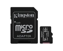 KINGSTON 64GB microSDXC CANVAS Plus Memory Card 100MB/s Read, UHS-I Speed Class, U1, V10, A1 (64GB)