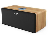 Genius SP-HF505BT, Reproduktor, 20W, Bluetooth 5.3, AUX vstup, sluchátkový výstup, ovládání hlasitosti, světlé dřevo