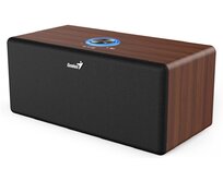 Genius SP-HF505BT, Reproduktor, 20W, Bluetooth 5.3, AUX vstup, sluchátkový výstup, ovládání hlasitosti, tmavé dřevo