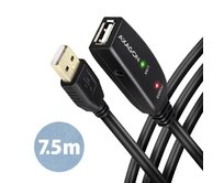 AXAGON ADR-207, USB 2.0 A-M -> A-F aktivní prodlužovací / repeater kabel, 7.5m
