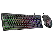 Genius GX GAMING Scorpion KM-GX3, Set klávesnice a myši, drátový, CZ+SK layout, USB, Copilot klávesa, RGB podsv., černá