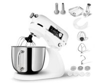 Salente DigiChef+, kuchyňský robot, mísa 6 litrů, celokovový, masomlýnek, digitální displej, bílý