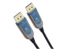 PremiumCord 8K Optický DisplayPort 1.4 přípojný kabel M/M, zlacené konekt. 50m