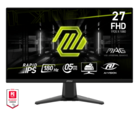 MSI Gaming monitor MAG 275F, 27" Rapid IPS/FHD/180Hz/0,5ms/2x HDMI/DP/černá