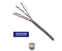 DATACOM UTP drát CAT5E PVC,Eca 500m cívka šedý