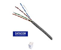 DATACOM UTP lanko CAT5E  LSOH  305m box šedý