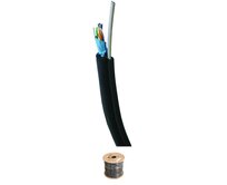 DATACOM FTP drát CAT5E PE,Fca 305m cívka černý OUTDOOR samonosný