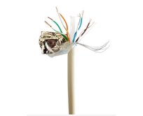 GEMBIRD síťový kabel LAN CAT6 FTP, vodiče z CCA (měděný hliník), vícedrátový, třída Eca, délka 100 m
