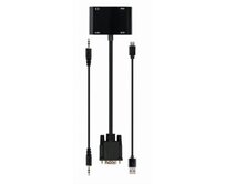 GEMBIRD VGA na HDMI + VGA adaptér kabel 0,15 m černý