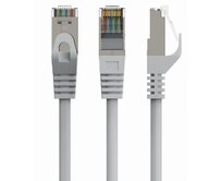 GEMBIRD PP6A-LSZHCU-15M – S/FTP Cat. 6A LSZH propojovací kabel, šedý, 15 m