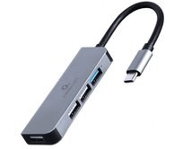 GEMBIRD 4portový USB hub s konektorem typu C – 1× USB 3.1 + 3× USB 2.0