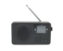 Nedis RDFM2225BK - FM Rádio | 2 W | Napájení Accu / Napájení z USB | Digitální | 2 W | Velikost obrazovky: 1.77 "