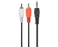 GEMBIRD Stereo audio kabel 3,5mm jack M / 2x RCA CINCH M 2,5 m