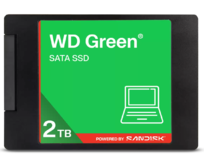WD GREEN SSD 3D NAND WDS200T5G0A 2TB, SATA III 6 Gb/s, 545MB/s, 2.5"