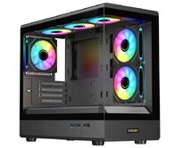 EVOLVEO Ursus, skříň mATX, 6x ARGB ventilátor 120mm, skleněná bočnice + přední panel