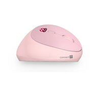 CONNECT IT FOR HEALTH LADIES PINK ergonomická vertikální myš, bezdrátová