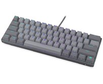 Endorfy Thock V2 Compact Klávesnice, herní, drátová, mechanická, Endorfy Red,US layout, 60% velikost,ARGB, hliníková,USB,šedá