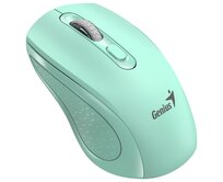 Genius NX-8025S Myš, bezdrátová, optická, 1200DPI, 4 tlačítka, tichá, Copilot, 2,4GHz, zelená (akvamarín)