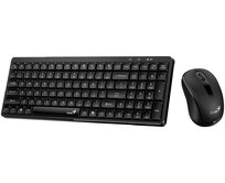 Genius LuxeMate Q8100 Set klávesnice a myši, bezdrátový, CZ+SK layout, 2,4GHz, USB přijímač, černý