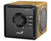 Genius SP-916BT Reproduktor,bezdrátový,Bluetooth,6W,USB-C,výdrž až 8 hodin,mikrofon,podpora Microsoft Copilot,barva světlé dřevo