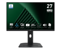 MSI monitor PRO MP275PG, 27"/1920 x 1080 (FHD)/IPS ,100Hz/1ms/HDMI/DP/D-Sub/Výšk. nast./Pivot/černá