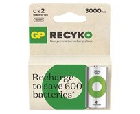 GP C ReCyko 3 000 mAh, nabíjecí (HR14), 2 ks PP