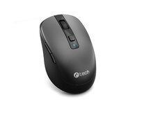 C-TECH myš WLM-19 Dual mode, bezdrátová, BT5.0 + 2,4GHz, 1600DPI, 6 tlačítek, USB nano receiver, černá