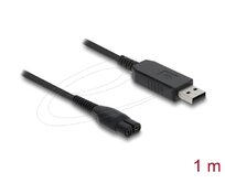 Delock USB nabíjecí kabel, 4,3 V, na elektrické holicí strojky kompatibilní s Philips OneBlade 360 Face + Body – 1m